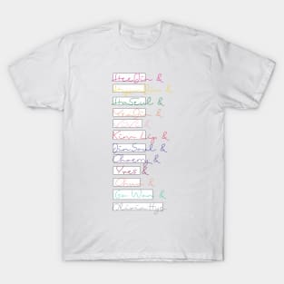 LOOΠΔ OT12 names (w/ squares) T-Shirt